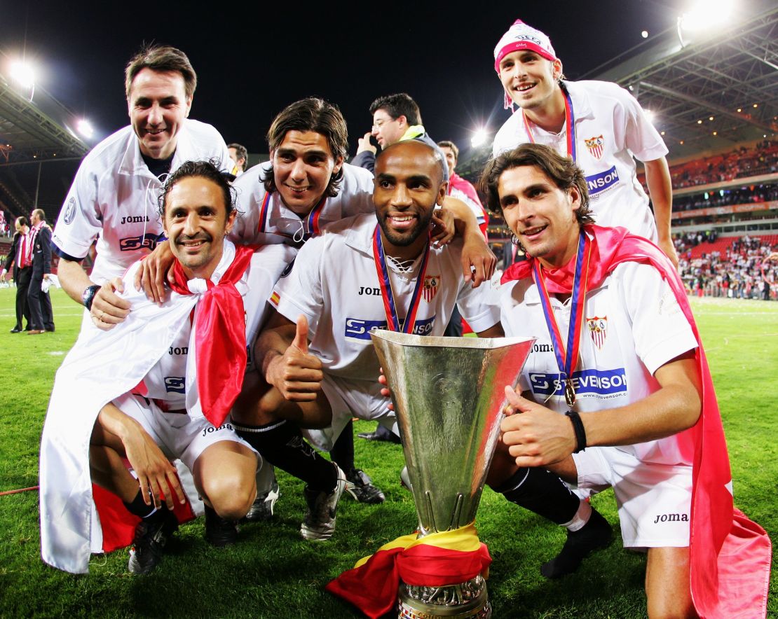 Frederic Kanoute won back-to-back UEFA Cup trophies with Sevilla. 