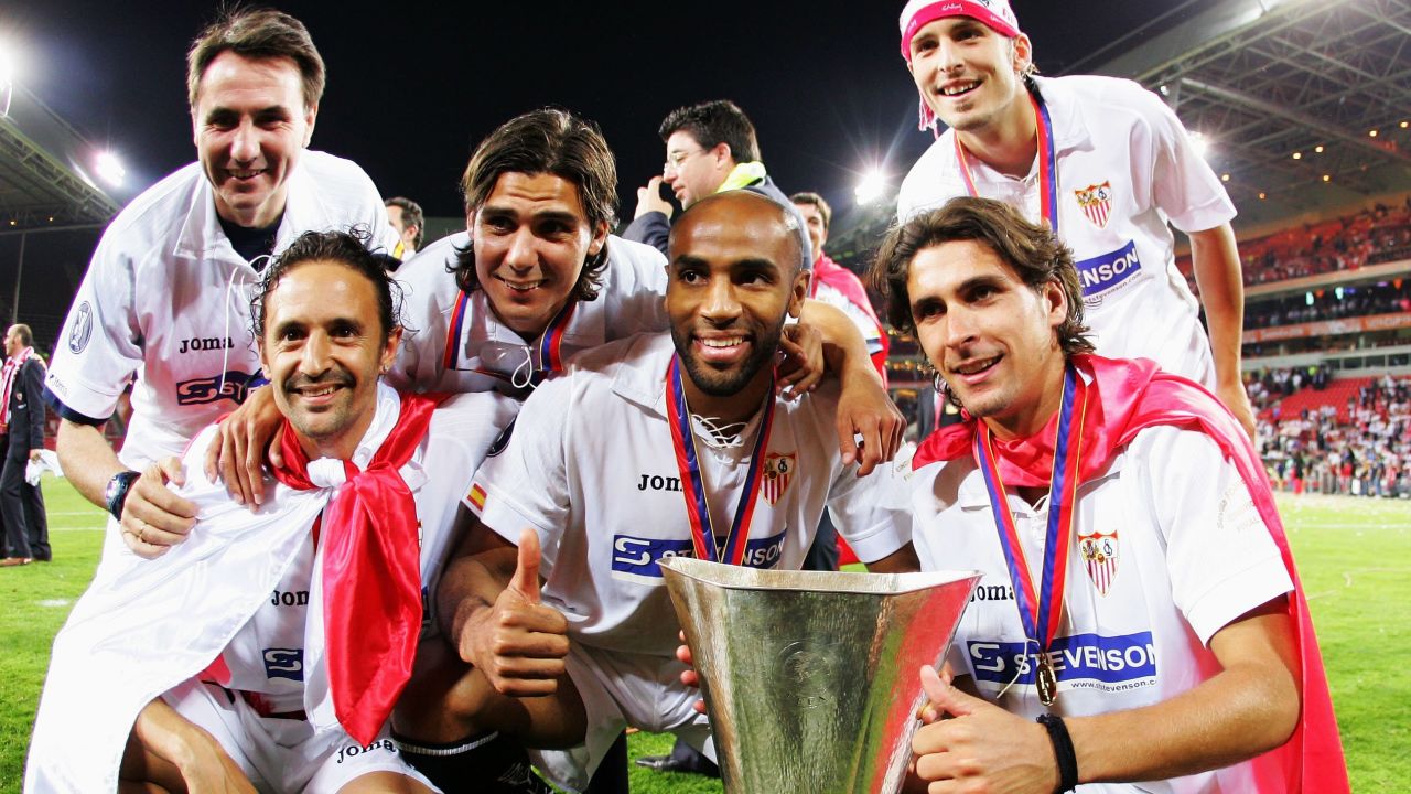 Frederic Kanoute won back-to-back UEFA Cup trophies with Sevilla.