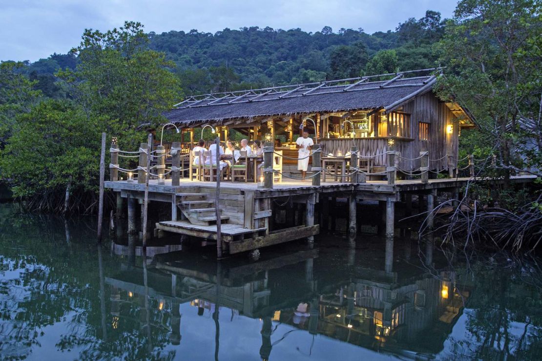 Benz is an open-air lantern-lit eatery on stilts. 