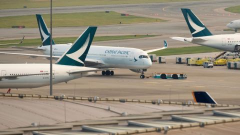 Cathay Pacific shares fell more than 5% after it announced the data breach.