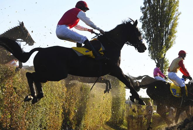 According to Pardubice Race Course, when the race first began in the late 19th Century participation was low -- with only around five horses and riders involved. "The horses were mainly foreign-bred, mainly English, German and Hungarian," it says on its website.