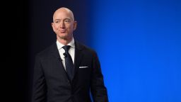 Amazon and Blue Origin founder Jeff Bezos provides the keynote address at the Air Force Association's Annual Air, Space 