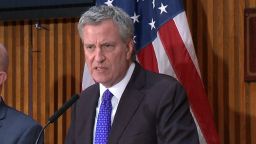 New York Mayor Bill de Blasio noted reports of rapes that happened years ago have increased.