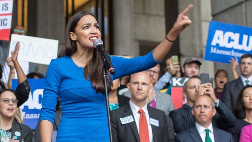 New York Democratic representative Alexandria Ocasio-Cortez embodies a new attitude among Democrats who believe in a strong, activist federal government.