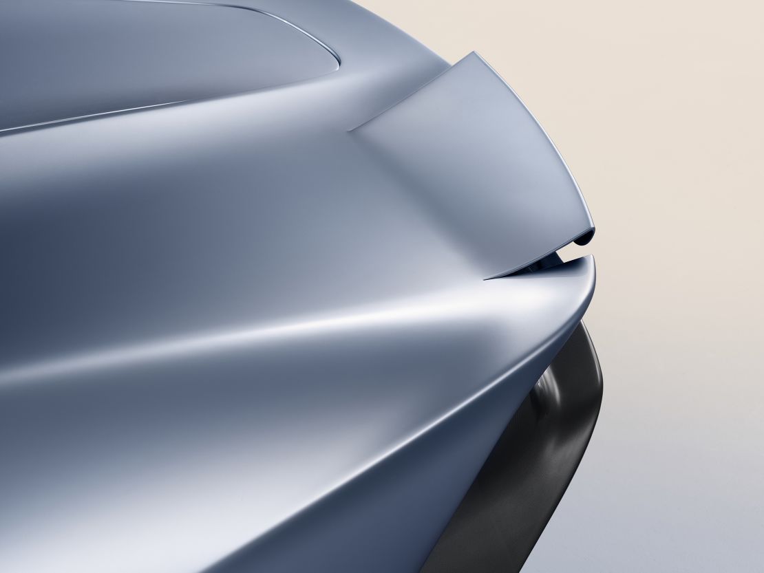 Integrated rear flaps help create downforce when needed.