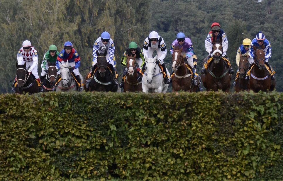 Horses and jockeys have 31 notorious obstacles to overcome during the race which usually takes 10 minutes finish. The steeplechase has been drawing crowds to  Pardubice, which is 60 miles east of Prague in the Czech Republic, since 1874.