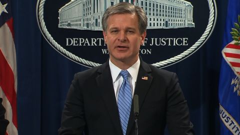 Christopher Wray explosives presser 10262018