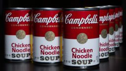 A cans of Campbell's soup are photographed in Washington Wednesday, Jan. 8, 2014. (AP Photo/J. David Ake)