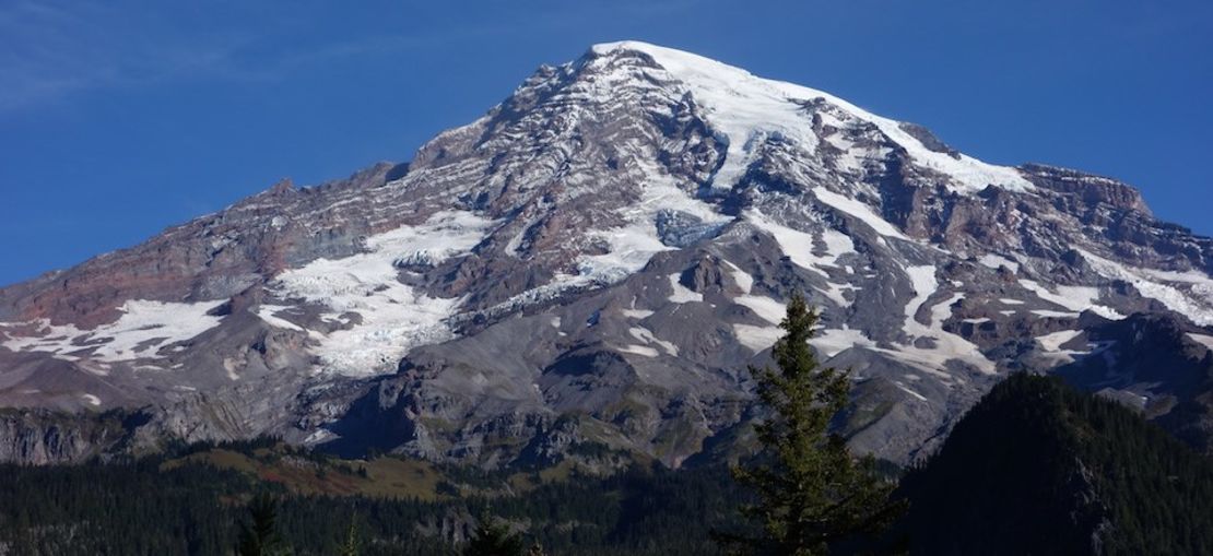 Mount Rainier's last eruptive period was about 1,000 years ago.