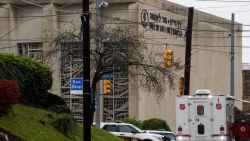 PITTSBURGH, PA - OCTOBER 27: The scene of a mass hooting at the Tree of Life Synagogue in the Squirrel Hill neighborhood on October 27, 2018 in Pittsburgh, Pennsylvania. According to reports, at least 12 people were shot, 4 dead and three police officers hurt during the incident. The shooter surrendered to authorities and was taken into custody. (Photo by Jeff Swensen/Getty Images)