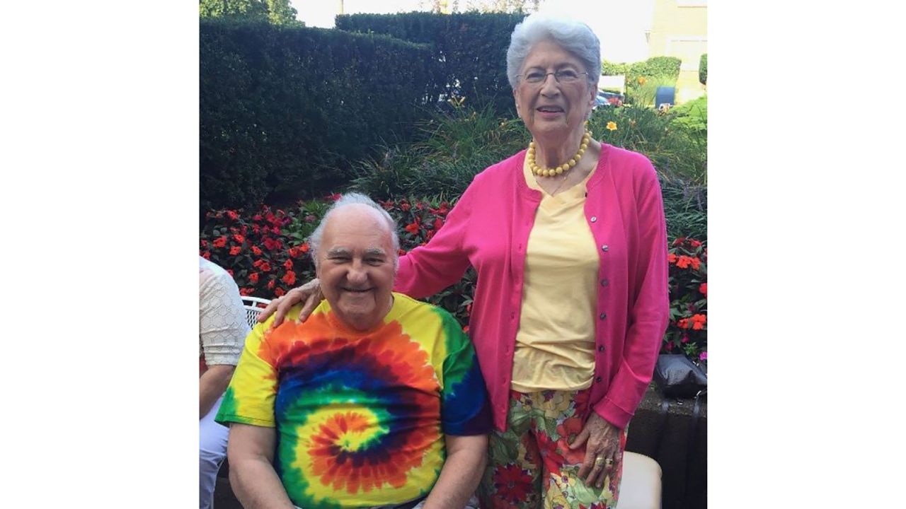 Sylvan, 86, left, and Bernice Simon, 84.