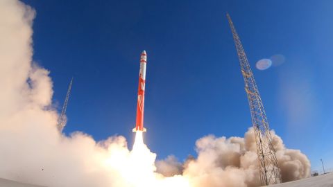LandSpace's "Zhuque-1" vehicle launching from a base in northwestern China on Saturday.