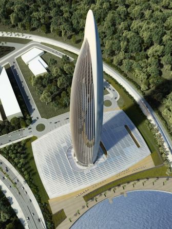 <strong>The Mohammed VI Tower, Rabat, Morocco -- </strong>The tower will include a south façade covered in solar panels and incorporate rainwater recovery and waste water recycling in its design. It is part of a cultural development program in the city and will sit alongside institutions including the Zaha Hadid-designed <a href="https://www.zaha-hadid.com/architecture/grand-theatre-de-rabat/" target="_blank" target="_blank">Grand Theatre of Rabat</a> on the banks of the Bouregreg River.