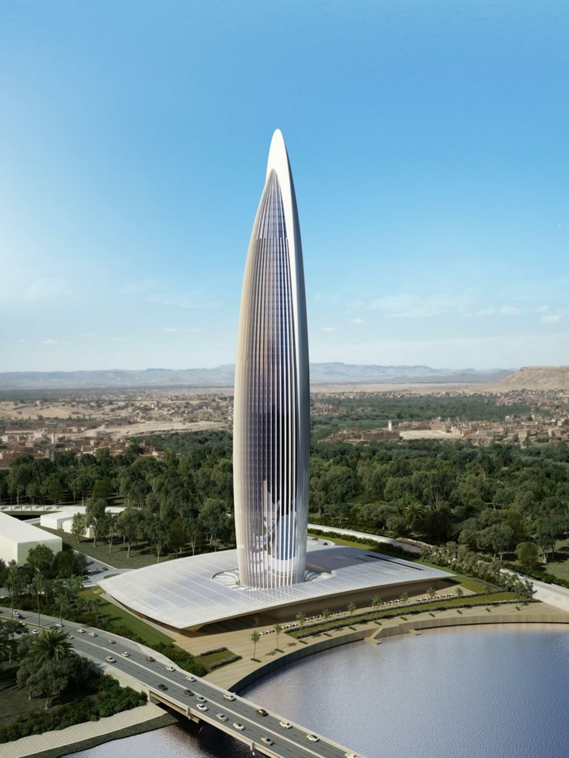 The Bank of Africa Tower was designed by architects Rafael de la Hoz and Hakim Benjelloun. 