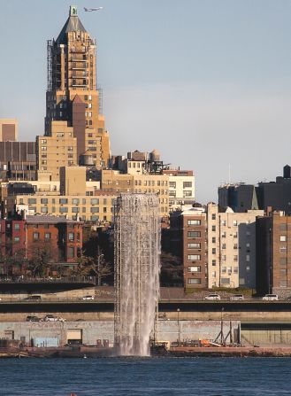 Previously, in 2008, he had installed four in New York City along the East River.