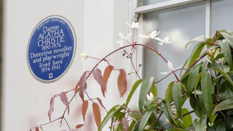 More women should receive a blue plaque, like this one for author Agatha Christie, English Heritage says.