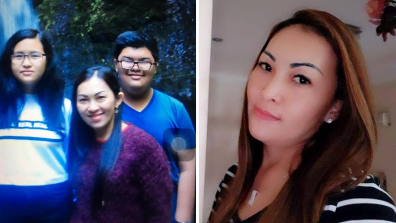 Fifi Hajanto (right), 42, was on board Lion Air flight 610 when it went down, her daughter Keshia Aurelia (pictured left with her mother and brother) told CNN.