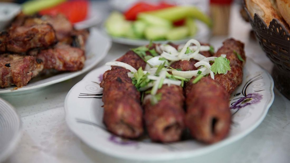 <strong>Kebabs:</strong> Kebab variations are eaten throughout the Middle East and Asia, but the Azerbaijani version should not be missed. 