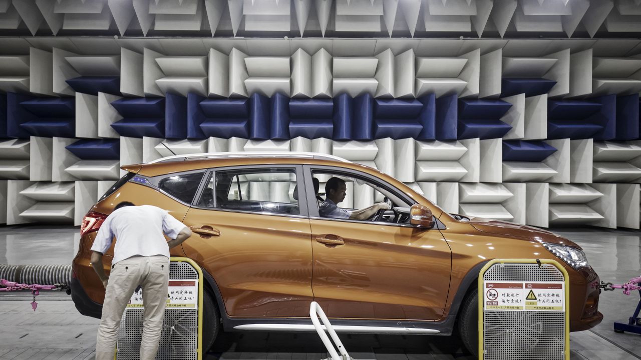 Based in the southern Chinese city of Shenzhen, Warren Buffett-backed BYD makes electric vehicles and the batteries that power them.