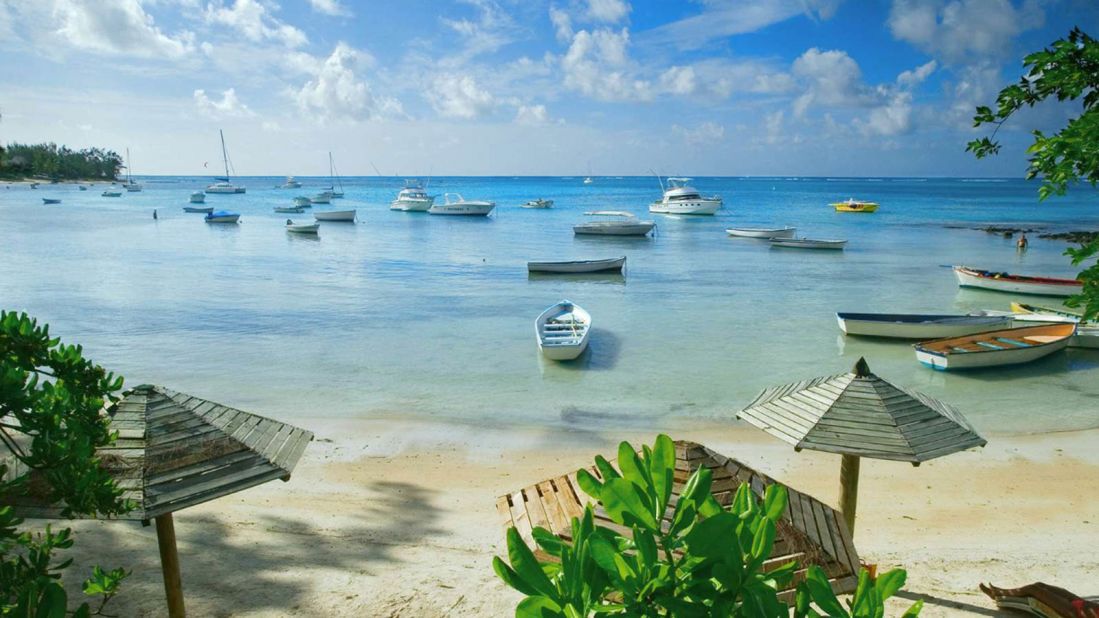 <strong>Pereybere beach: </strong>Here the waters spill out toward a protected marine sanctuary, where the island's ever-growing hotel developments cannot reach. 