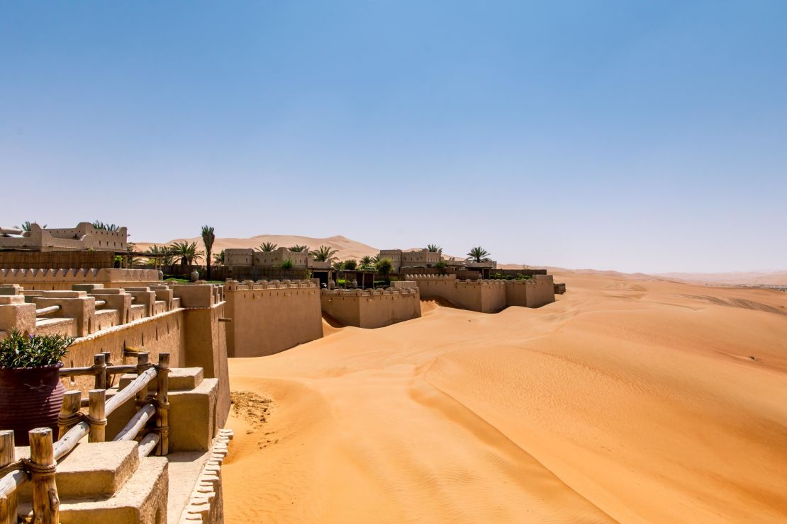 For a unique hotel experience, stay at Qasr Al Sarab, a hotel nestled in the Empty Quarter — the largest uninterrupted sand desert in the world. 
