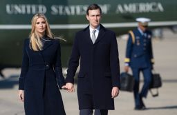 Ivanka Trump and Jared Kushner, White House Senior Advisers, walk to Air Force One prior to departure with US President Donald Trump and first lady Melania Trump from Joint Base Andrews in Maryland, October 30, 2018, as they travel to Pittsburgh, Pennsylvania, following the shooting at the Tree of Life Synagogue. (Photo by SAUL LOEB / AFP,      Getty Images)