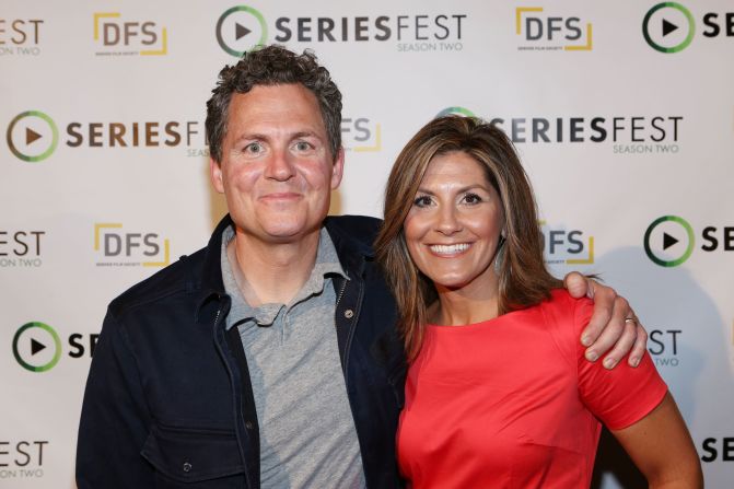 "Last Chance U" director Gregory Whiteley (left) and former Eastern Mississippi councilor Brittany Wagner arrive for the screening of the show's first season in June, 2016 in Denver, Colorado. 
