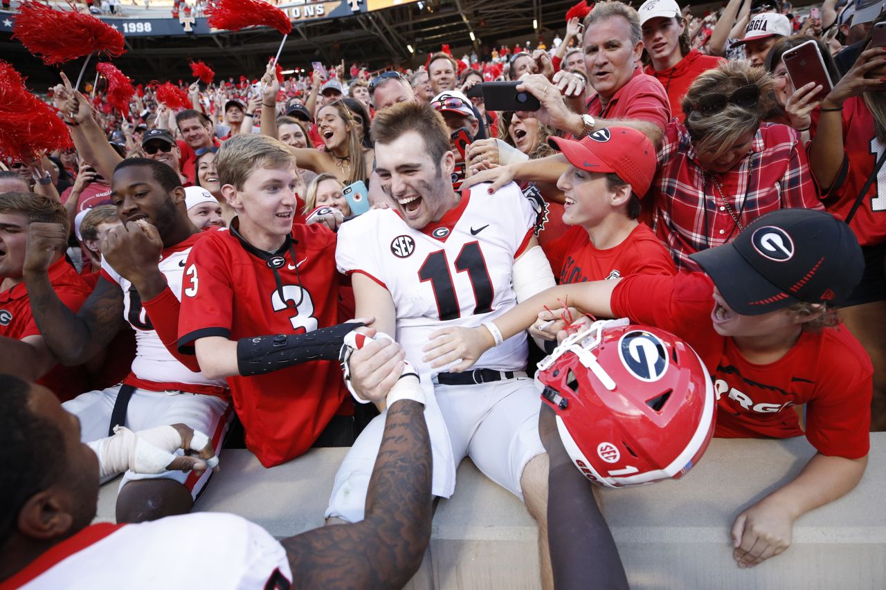 University of Georgia star quarterback Jake Fromm (#11) led the Bulldogs to the College Football Playoff National Championship game in January. Before his freshman season Fromm gained notoriety from the Netflix docuseries "QB1: Beyond the Lights," which profiled his senior year of high school. 