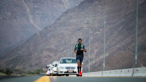 Khaled Al-Suwaidi is the first Emirati to run across his country, from the east coast to the west coast.