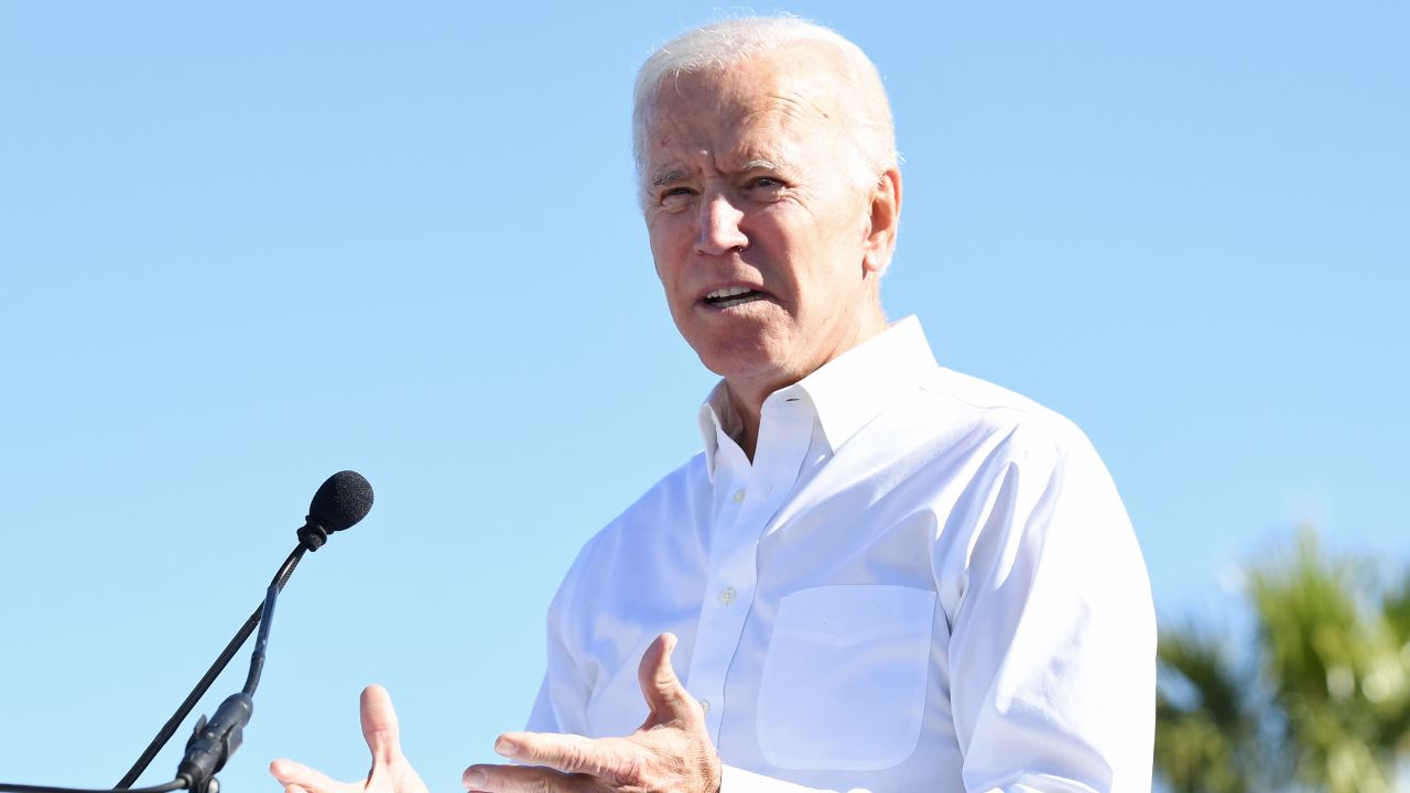 LAS VEGAS, NV - OCTOBER 20:  Former U.S. Vice President Joe Biden speaks during a rally at the Culinary Workers Union Hall Local 226 as he campaigns for Nevada Democratic candidates on October 20, 2018 in Las Vegas, Nevada. Early voting for the midterm elections in Nevada begins today.  (Photo by Ethan Miller/Getty Images)