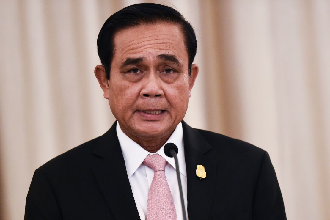 Thai Prime Minister Prayut Chan-O-Cha at the Government House in Bangkok on October 24, 2018.