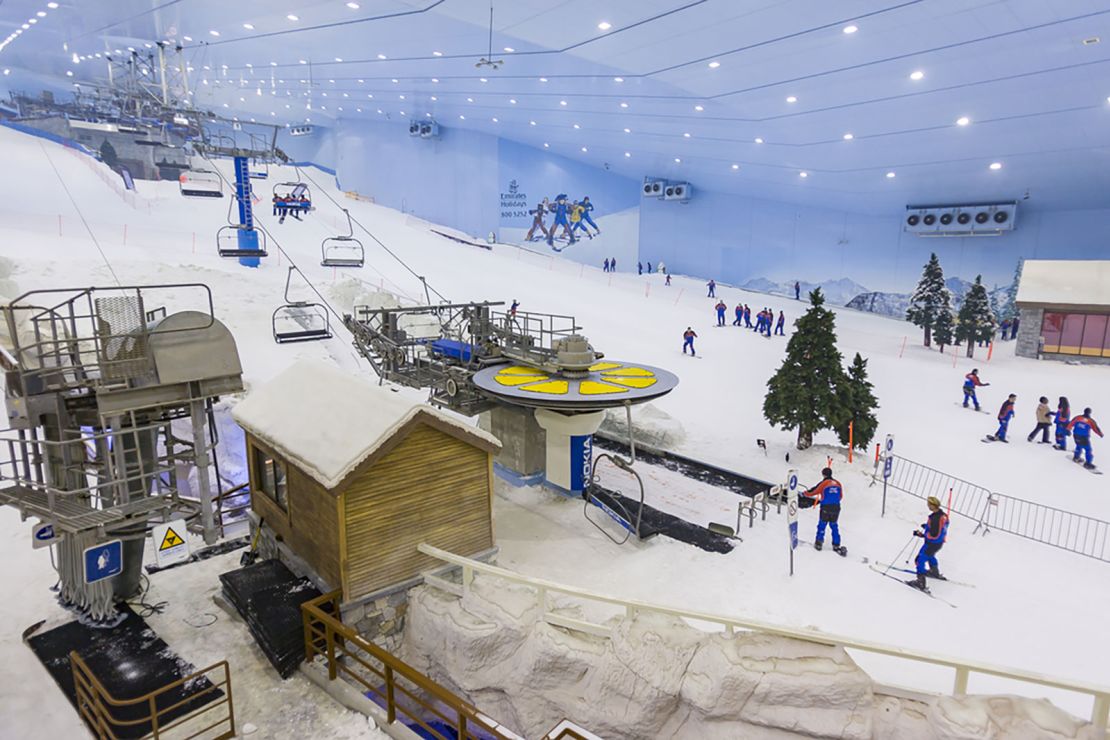 Only in Dubai: Shopping and skiing, in the desert. 