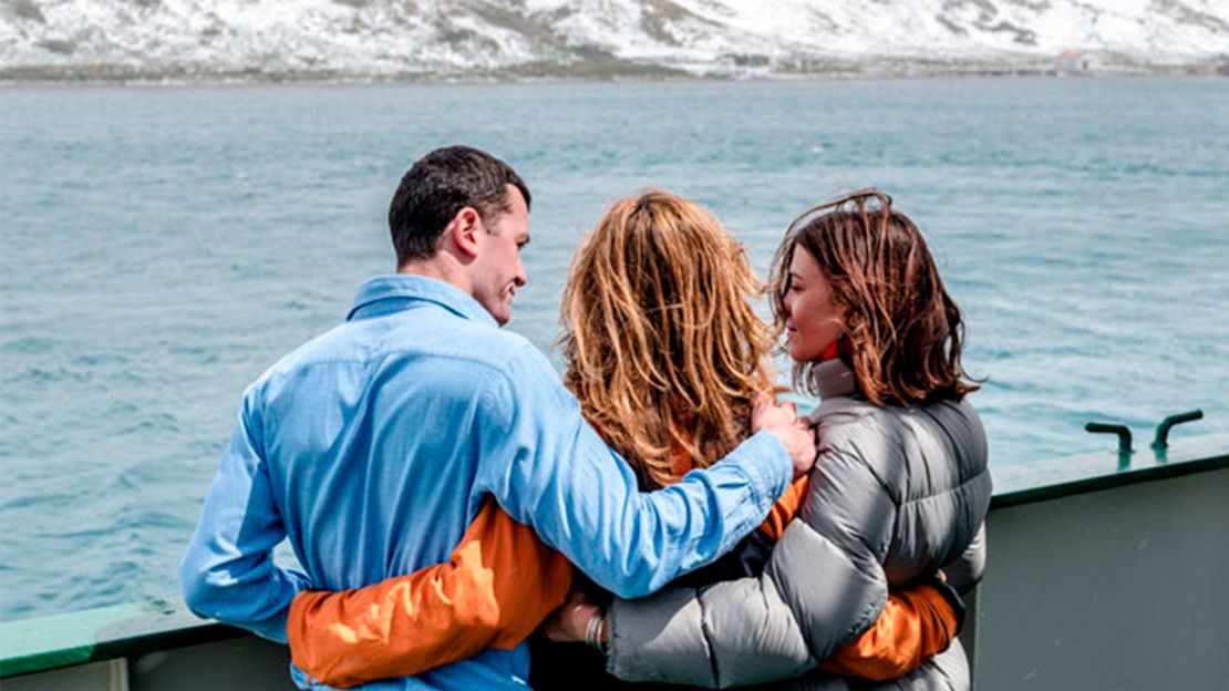 Worsley's wife Joanna and children Max and Alicia made a pilgrimage to South Georgia Island in 2017. 