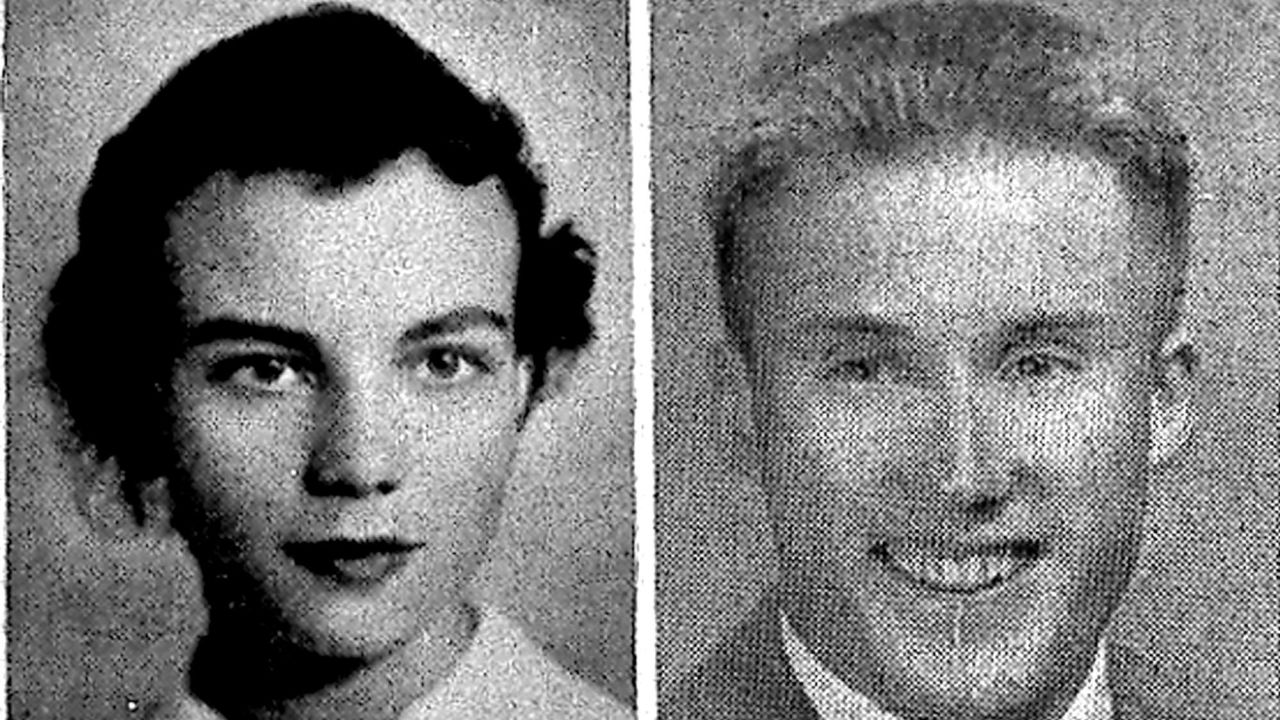 Sandra Day O'Connor, left, in 1950, and William Rehnquist, right, in 1948, both pictured in the Stanford University college yearbook.