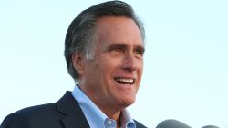 OREM, UT - JUNE 26: Mitt Romney talks to supporters and declares victory on June 26, 2018 in Orem, Utah. Romney was declared the winner over his challenger Mike Kennedy in the Utah U.S. Senate seat of Senator Orin Hatch who is retiring.