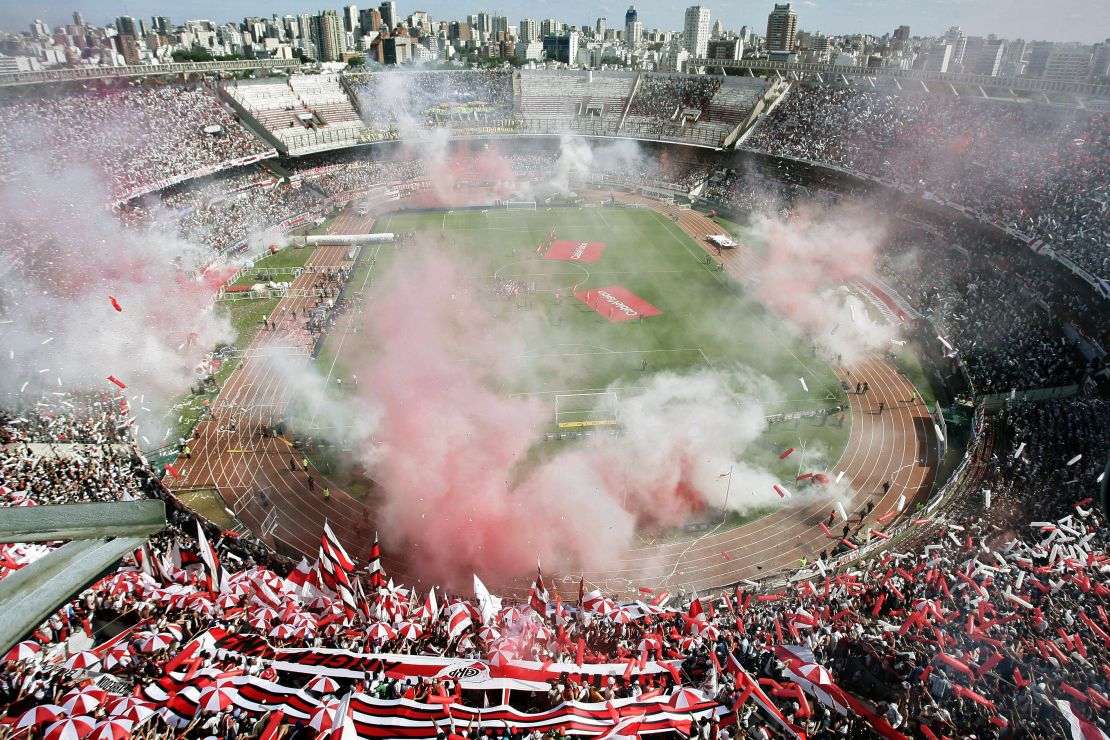 River's El Monumental stadium, the largest in the country.