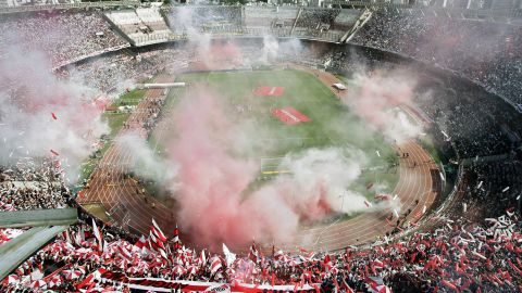 River's El Monumental stadium, the largest in the country.