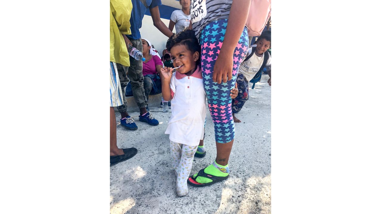 Isaac, 2, is traveling with his mother Paola, 22, and his brother Carlos, 3, from San Pedro Sula, Honduras. They have been walking with the migrant caravan since it began.