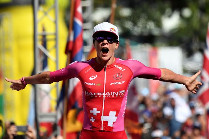 Daniela Ryf won the women's Ironman World Championship. The Swiss athlete was stung by jellyfish during the swim but recovered to take the title.