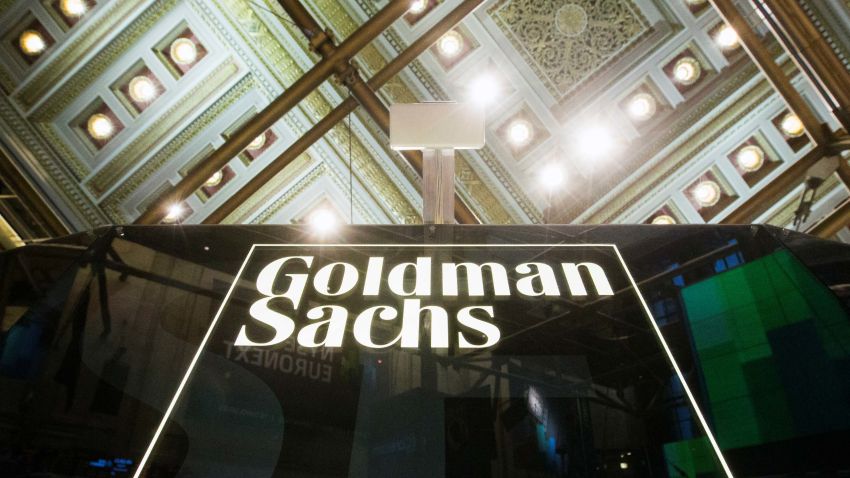 A Goldman Sachs sign is seen above the floor of the New York Stock Exchange shortly after the opening bell in the Manhattan borough of New York January 24, 2014.  REUTERS/Lucas Jackson/File Photo