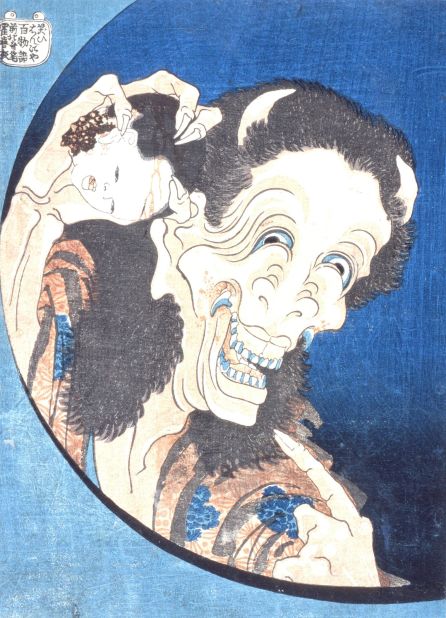 Although considered a realist, Hokusai also depicted supernatural and spiritual subjects.