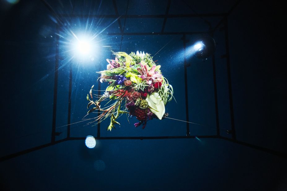 Azuma once launched a 50-year-old bonsai tree into space and a sunk a bouquet of vivid flowers into the abyss of the ocean. 