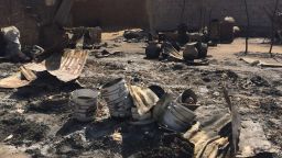  Kofa village in the outskirts of Maiduguri, in Borno State where Boko Haram militants burnt houses and shot at people on October 31, 2018.