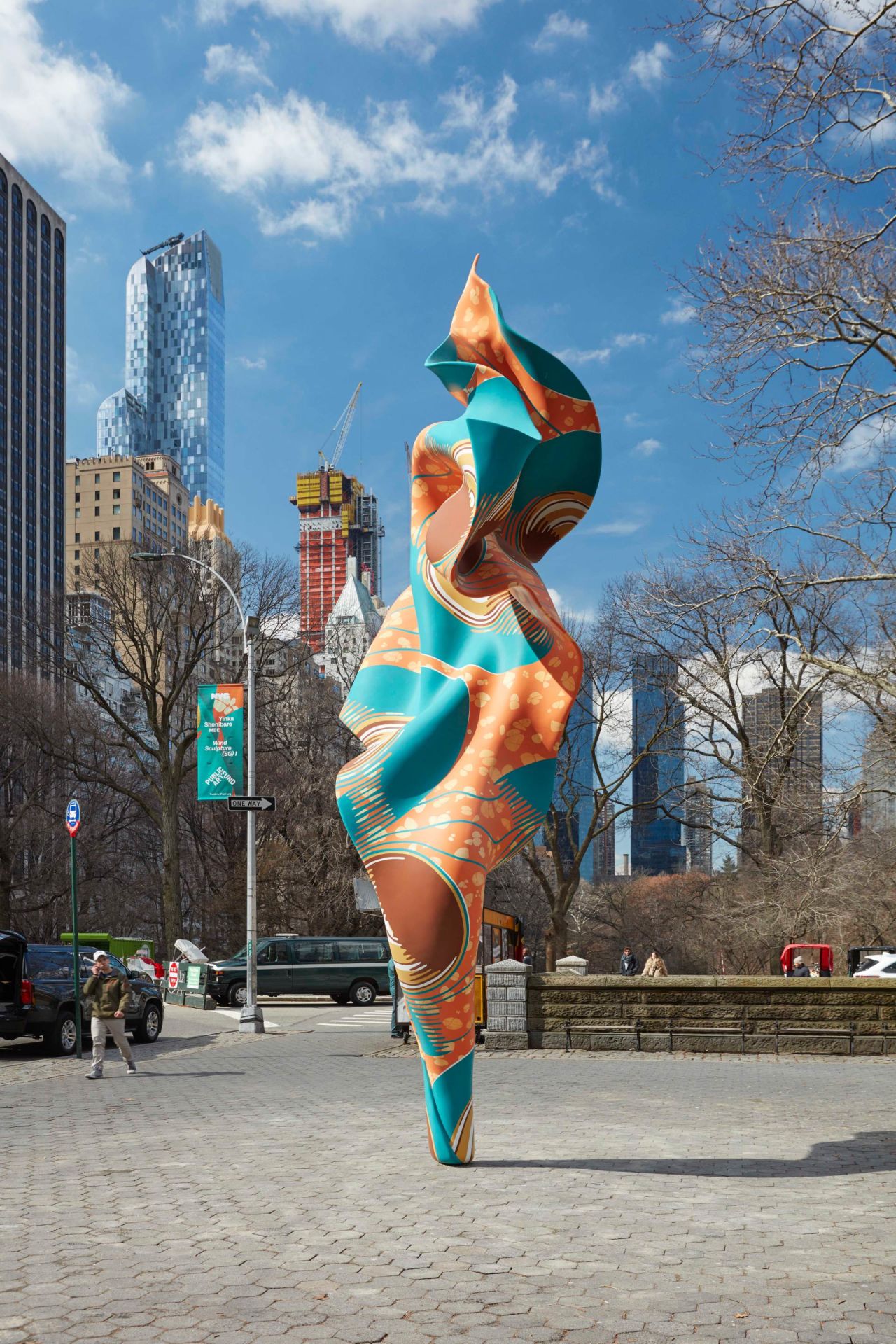 "Wind Sculpture (SG) I, 2018" displayed earlier this year in Central Park, New York. The artwork is part of "Wind" sculptures series looking at the layered relationships forged by centuries of global trade and migration.