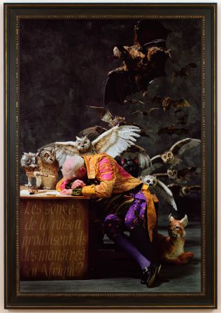"The Sleep of Reason Produces Monsters (Africa)", 2008. Shonibare's works often focus on the political history between Africa and Europe. 