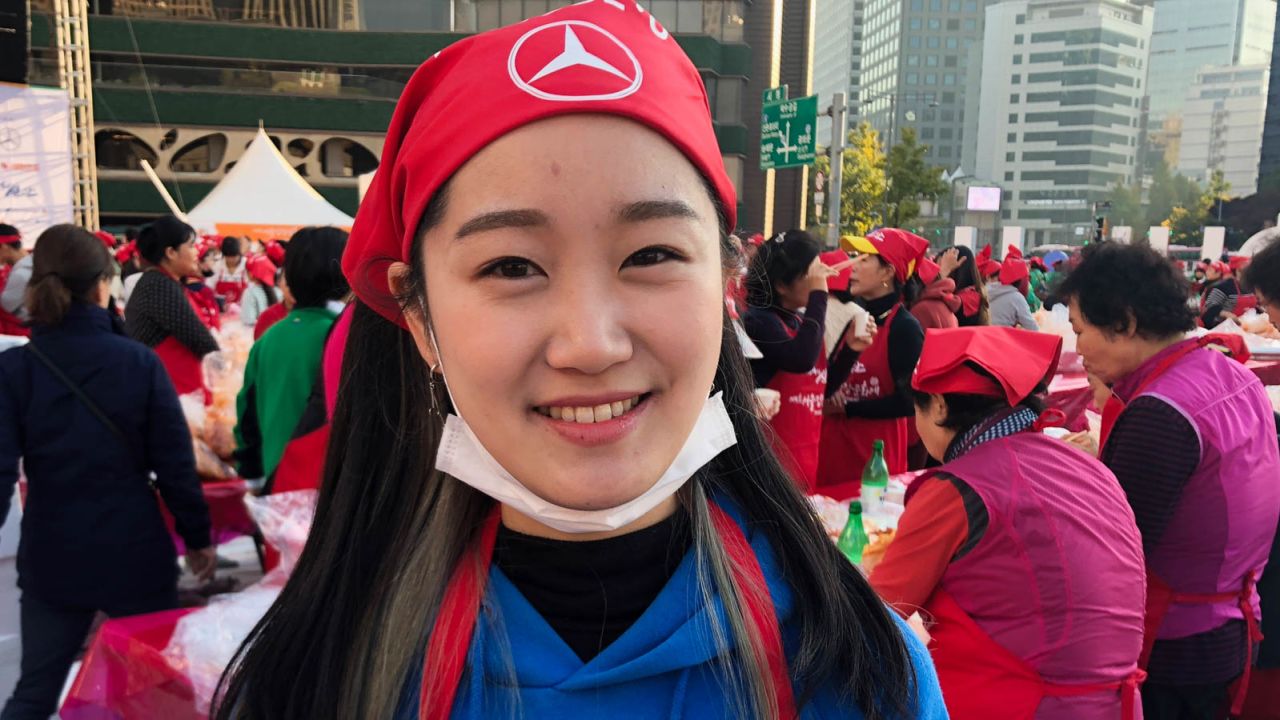 "Koreans feel disappointed when there's no kimchi," says college student Im Soo-ah.