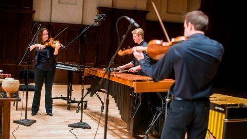 To create alert tones for the Lincoln Aviator, musicians were recorded on stage at Detroit's Orchestra Hall.
