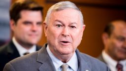 UNITED STATES - APRIL 26: Rep. Dana Rohrabacher, R-Calif., participates in a press conference on medical cannabis research reform on Thursday, April 26, 2018. 