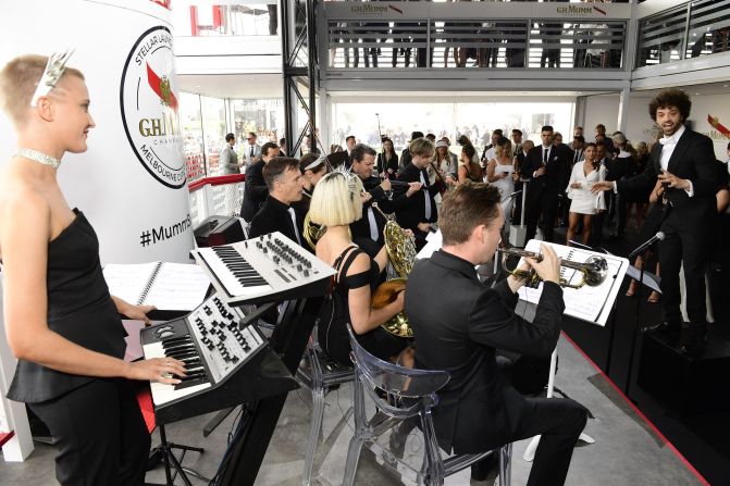 Mumm's marquee will also feature "high energy visual performances" by its Space Odyssey Orchestra.