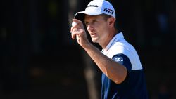 ANTALYA, TURKEY - NOVEMBER 04:  Justin Rose of England acknowledges the crowds during Day Four of the Turkish Airlines Open at Regnum Carya Golf & Spa Resort on November 4, 2018 in Antalya, Turkey.  (Photo by Stuart Franklin/Getty Images)
